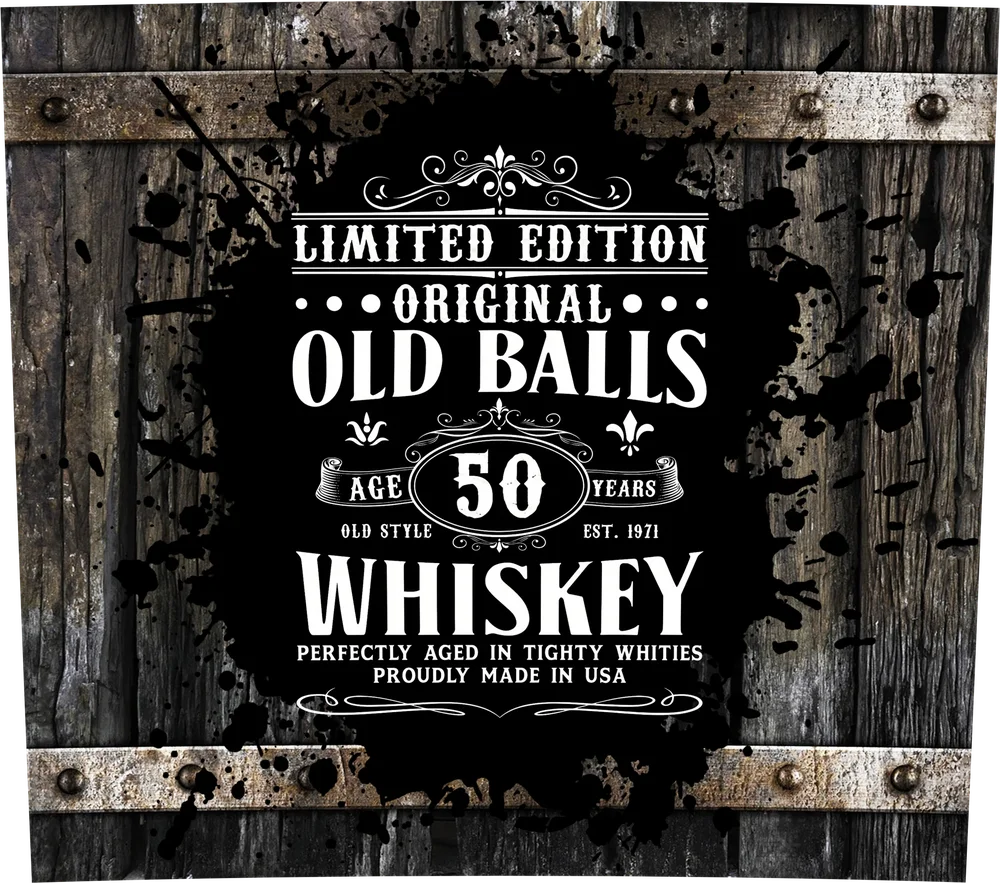Limited Edition Old Balls Whiskey Label
