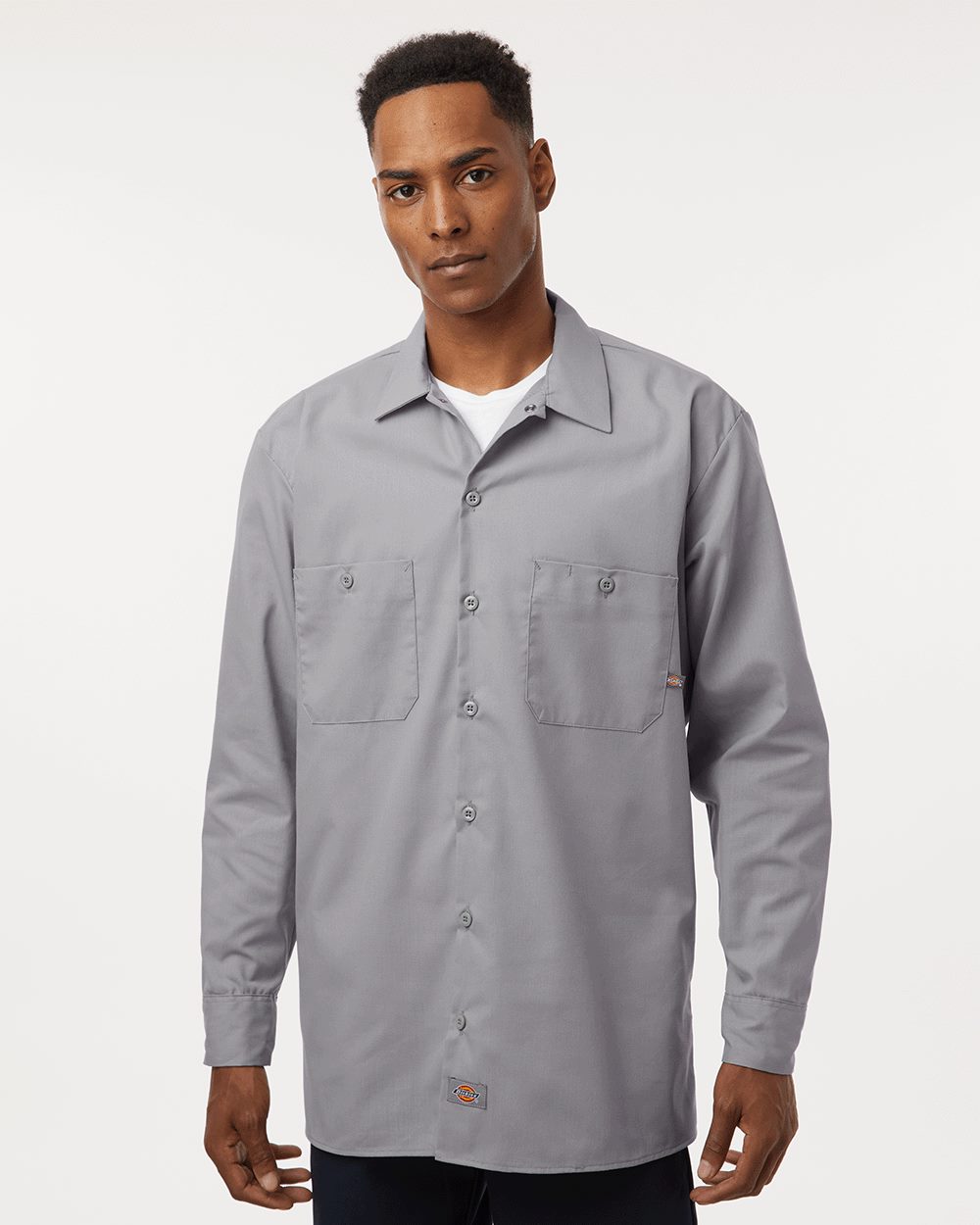 Men's Tall Industrial Long Sleeve Work Shirt