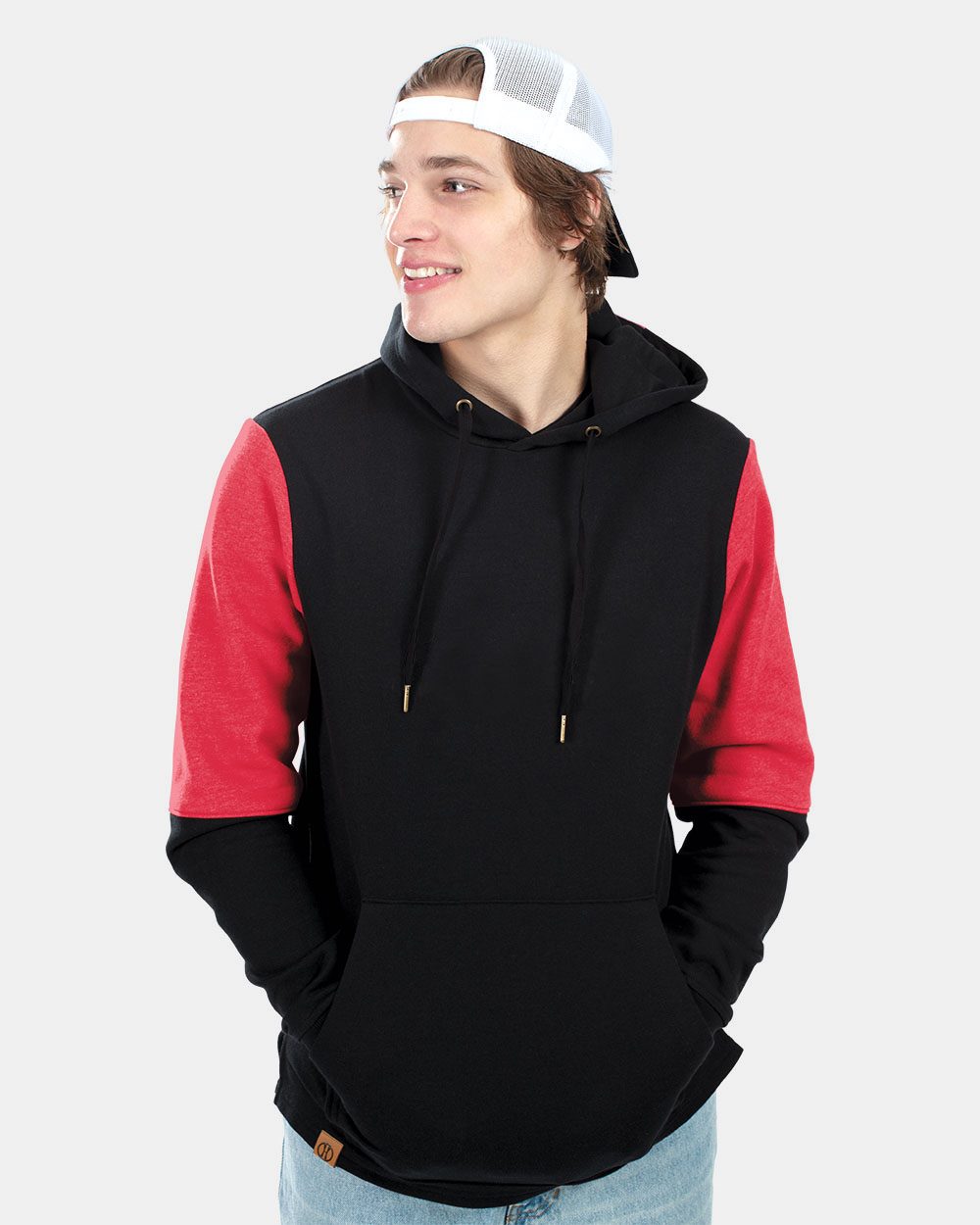 Men's All-American Team Fleece Colorblocked Hooded Sweatshirt