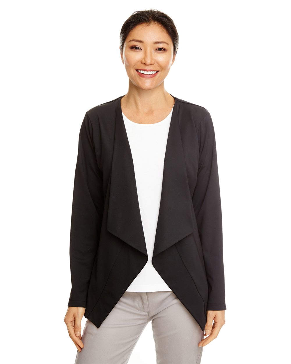 Women's Perfect Fit™ Draped Open Cardigan Blazer