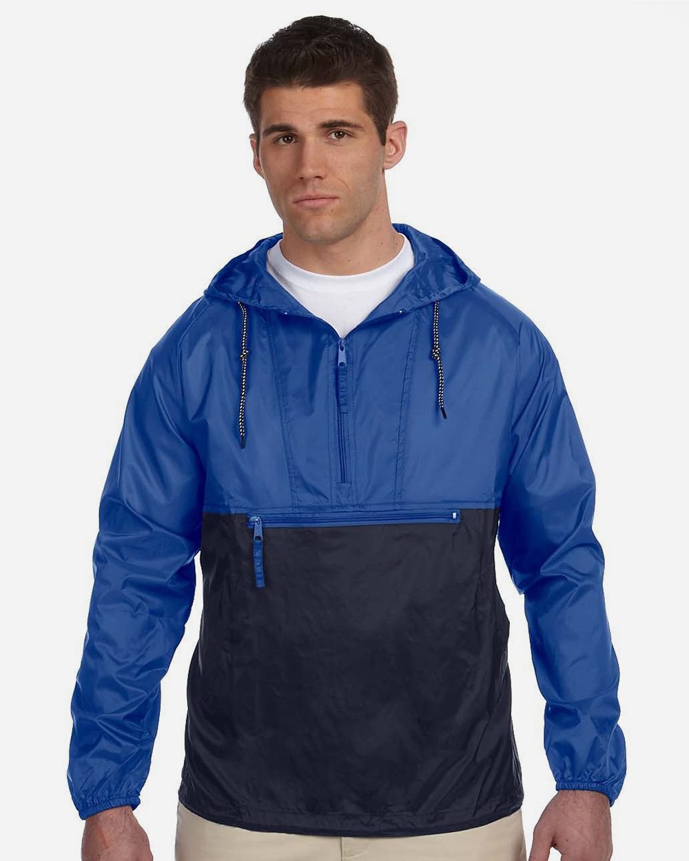 Men's Packable Hooded Nylon Jacket