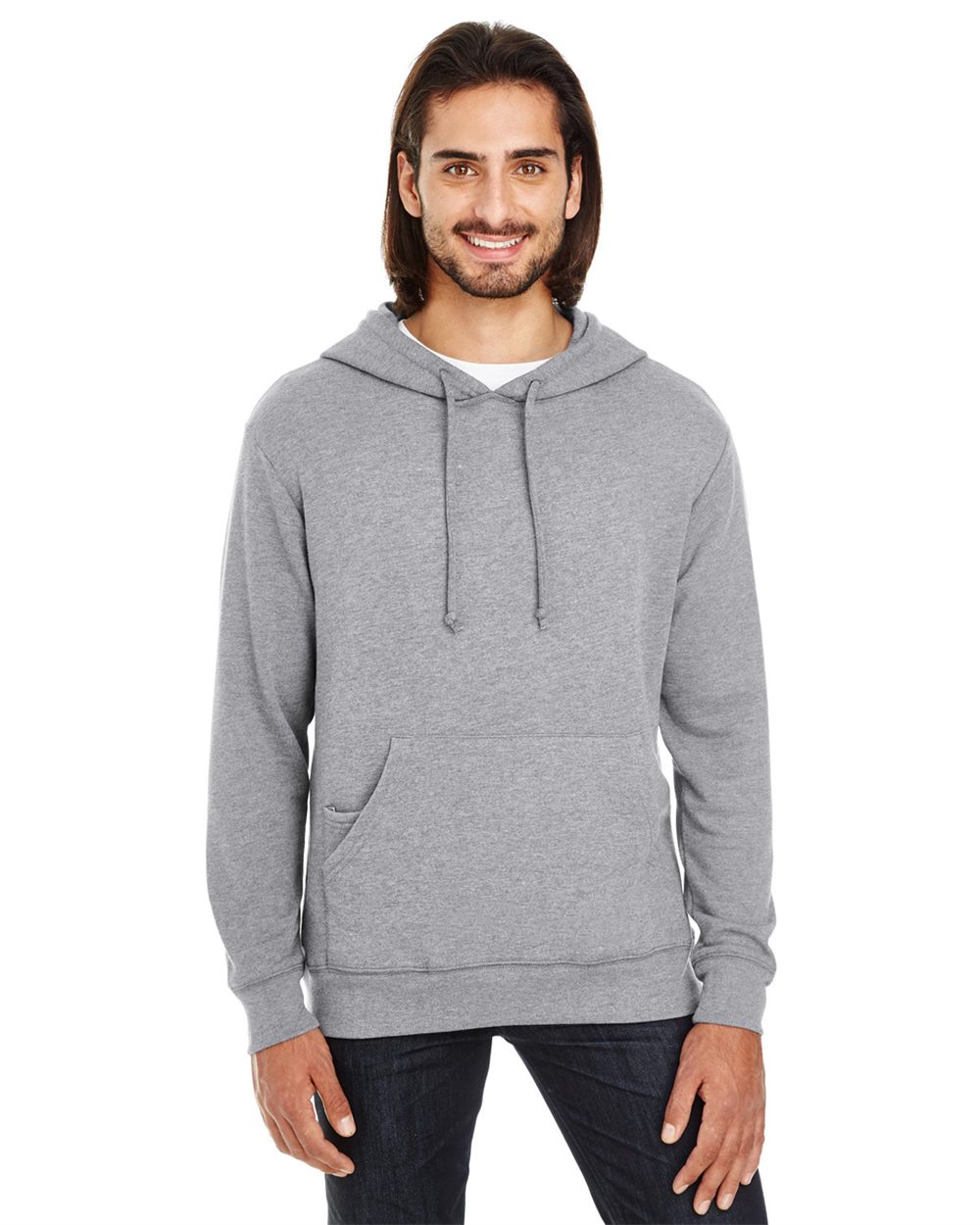 Unisex Tri-Blend French Terry Hooded Sweatshirt