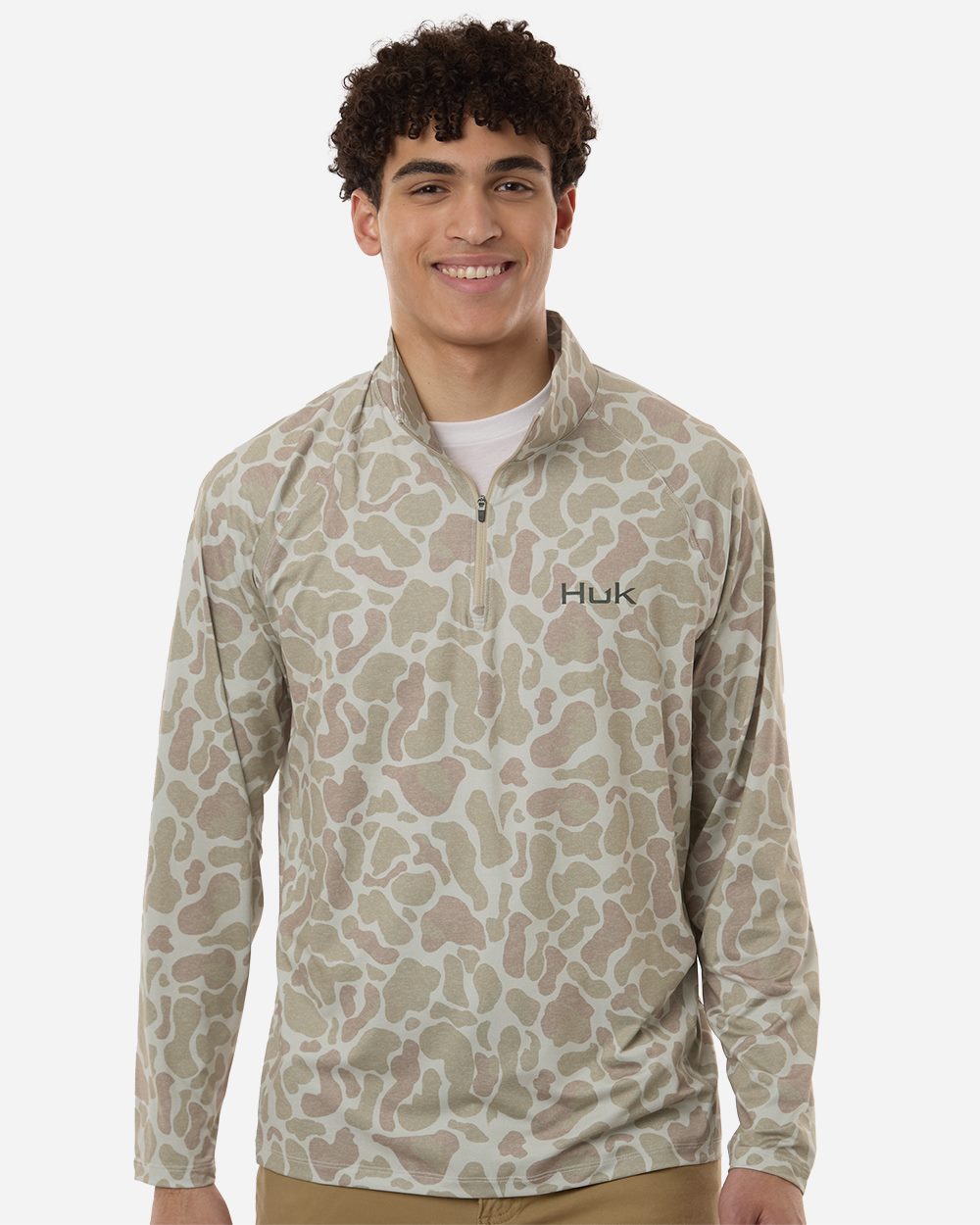 Men's Airweight KC Printed Quarter-Zip Pullover