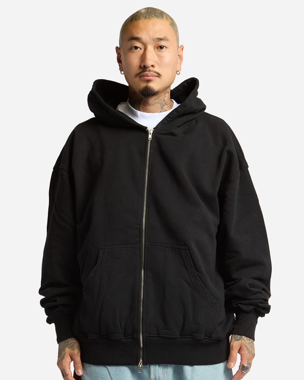 Unisex Max Heavy Garment-Dyed Full-Zip Hoodie Sweatshirt