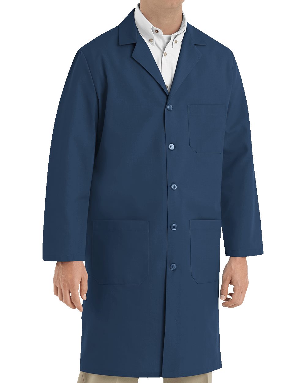 Unisex Button Front Lab Coat