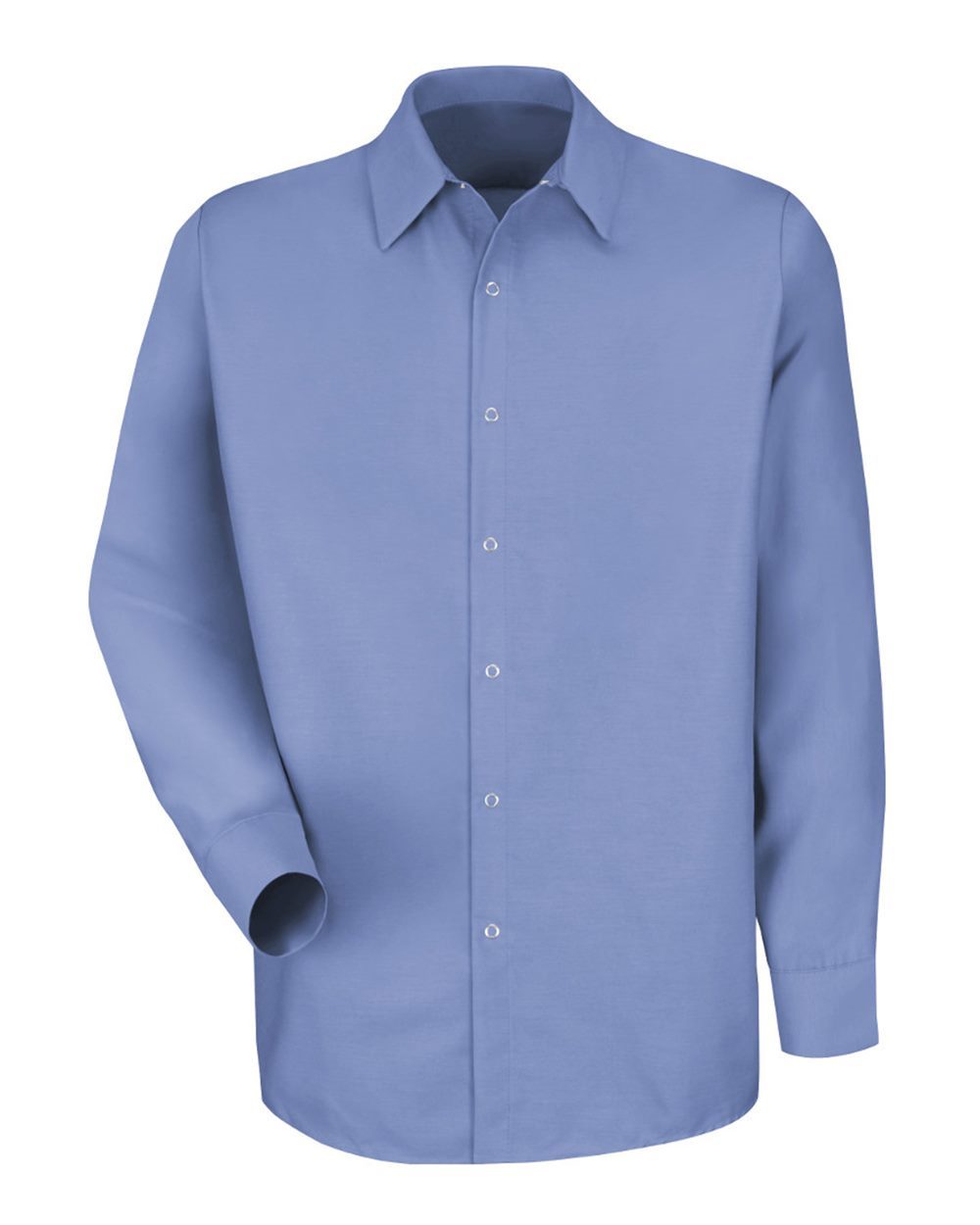 Men's Specialized Pocketless Poplin Long Sleeve Work Shirt