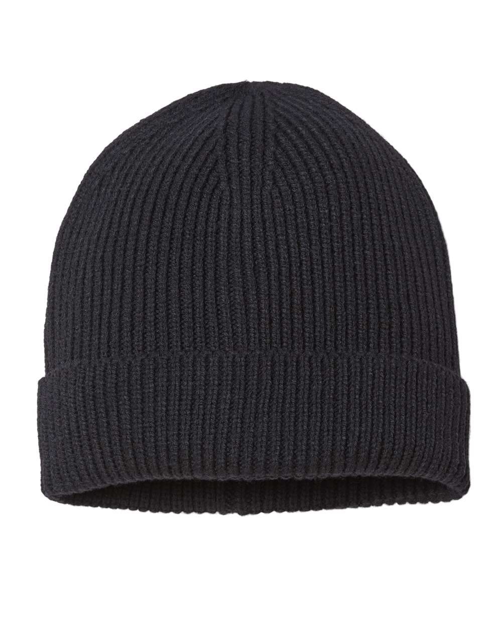 Sustainable Fine Rib Cuffed Beanie
