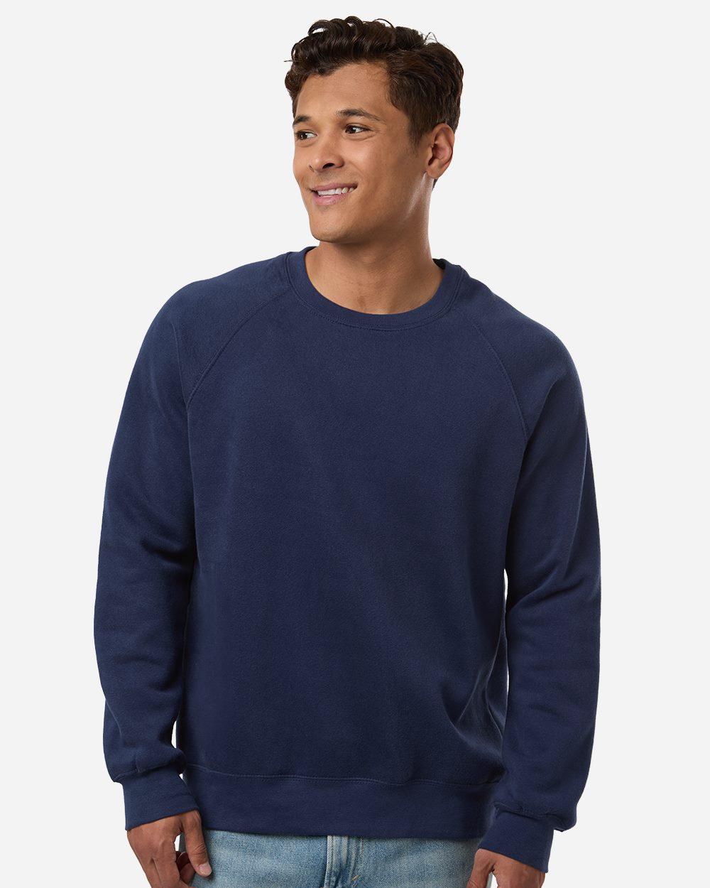 Unisex Vintage Fleece Raglan Crewneck Sweatshirt