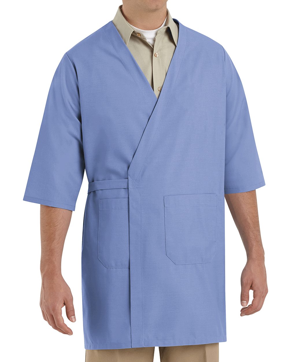 Men's Collarless Butcher Wrap