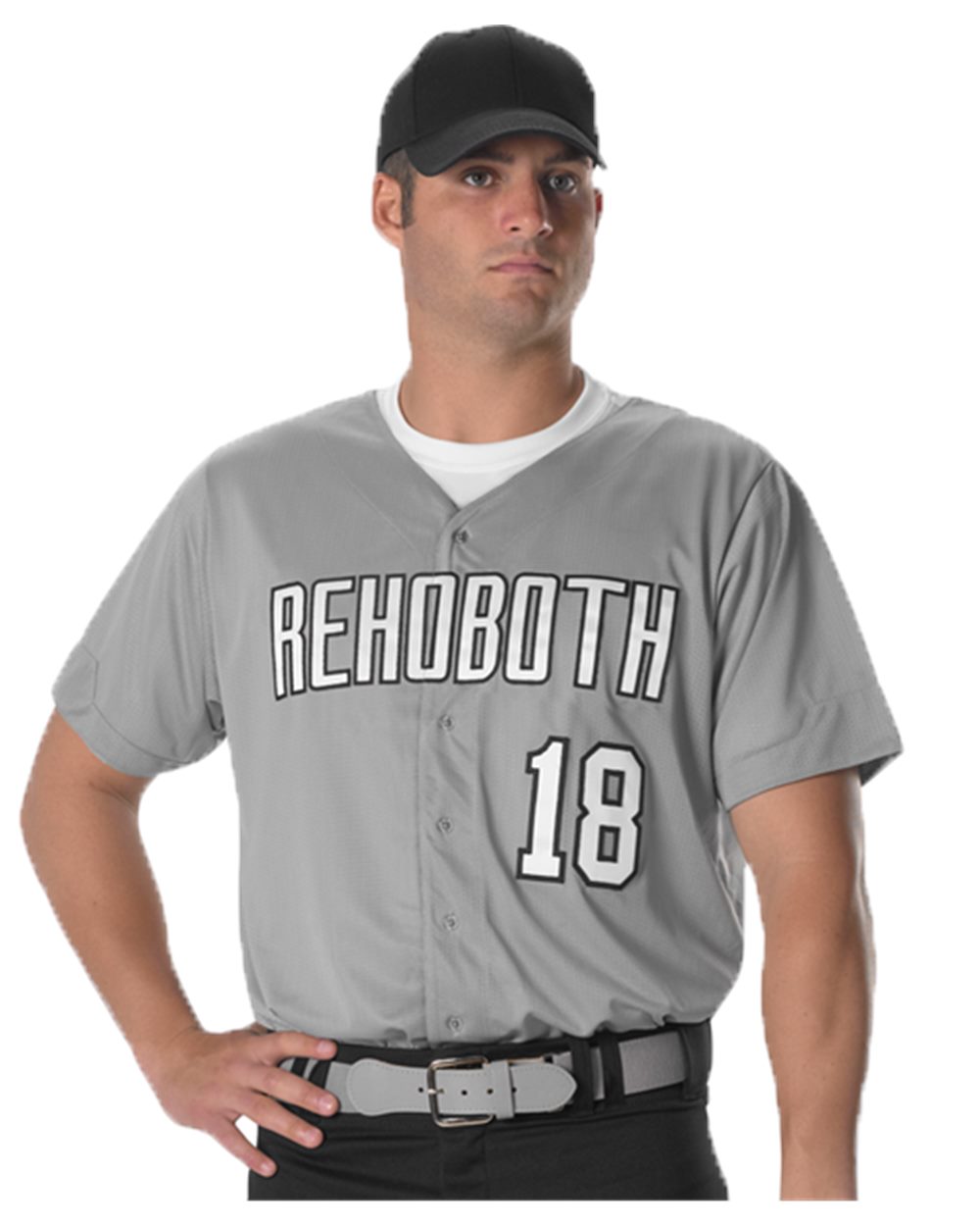 Men's Full Button Lightweight Baseball Jersey