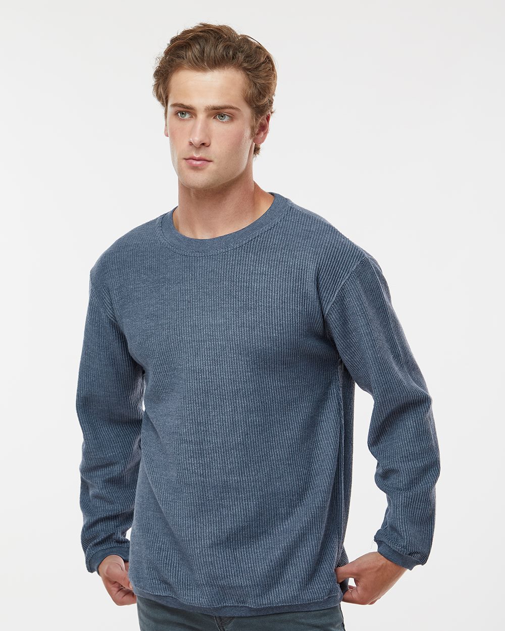 Unisex Corded Crewneck Sweatshirt